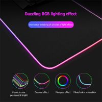 Best-selling customized RGB gaming Mouse Pad gaming for laptop Computer Keyboard Pad Mat Oversized Glowing Led Extended Mousepad with 14 Lighting Modes