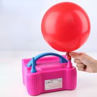 【Affordable variety of balloons】แรงดันสูงหลุมคู่บอลลูนไฟฟ้าปั๊มลมเป่าลมงานแต่งงานวันเกิดงานปาร์ตี้คริสต์มาสบอลลูนอุปกรณ์เครื่องมือ