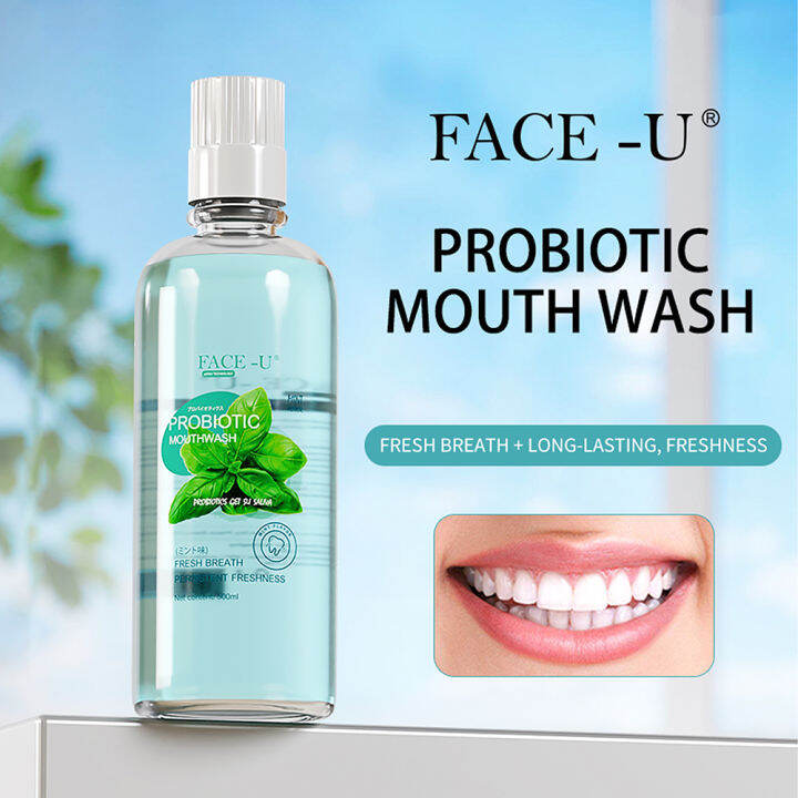 Faceu Probiotic Mouthwash (mint Flavor) 500ml 