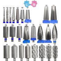 NAILTOOLS Both 2 hand Left Right 27 different type Carbide stable shank nail drill machine Accessories Cutter nail drill bits