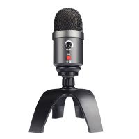 RBG Colorful Stereo Microphone Computer Gaming Live Video Conference Mic Bluetooth Microphone for Computer