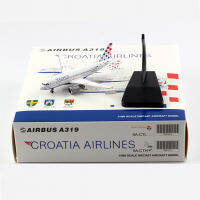 D Iecast โลหะอัลลอย1:400ขนาด A319รุ่นโครเอเชียสายการบิน9A-CTH อัลลอยเครื่องบินเครื่องบินการบินรุ่นเก็บของเล่น