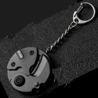 +【‘ Keychain Screwdriver Multiftional Hexagon Coin Outdoor EDC Tool Hexagon Folding Coin  Pocket Fold Mini Coltello Gear Pee