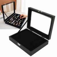 ：》《{ Pin Display Case Orderly Storage Jewelry Holder Brooch Medal Badge Tray Organizer Desktop Displaying Necklace Container Case