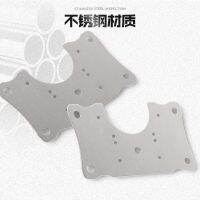 10Pcs Stainless Steel Hinge Repair Plate Mounting Plate Cabinet Door Thickened Hinge Fixing Plate Mounting Plate Restorer