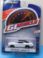 1: 64 1969 Chevrolet CHEVELLE SS Green Edition Diecast โลหะผสมรุ่นรถของเล่นสำหรับของขวัญ Collection