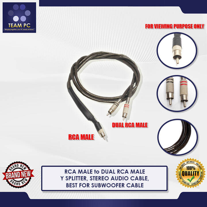 8-Way 3m 6.35mm 1/4" Mono Jack To RCA Phono Loom / Effects Patch