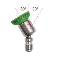 [สเปรย์เยาวชน] 360องศา1/4 "สแตนเลสเชื่อมต่ออย่างรวดเร็วท่อฉีดน้ำแรงดันสูง0 15 25 40องศาหัวฉีดล้างรถอุปกรณ์เสริม