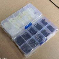 200pcs Black M2 M2.5 M3 M4 Nylon Hex Spacers Screw Nut Stand-off Kit Fasteners With Plastic Box For PC Board Electronics Colanders Food Strainers