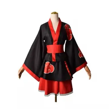 Itachi Costume UK Unisex Kids Adult Akatsuki Uchiha Anime Cloak