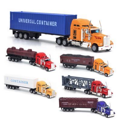 1:65 Scale Diecast Simulation Alloy Car Carrier Truck Model Boy Christmas Toys