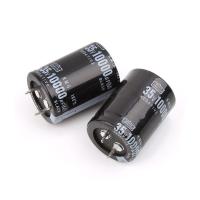 2Pcs 10000UF 35V Radialอลูมิเนียมตัวเก็บประจุแบบอิเล็กโทรไลติก25x40mm