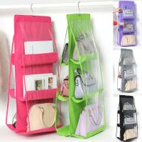 ที่แขวนกระเป๋า ที่เก็บกระเป๋า แบบ 6 ใบ รุ่น 6 Pockets Hanging Purse Handbag Organizer-10Feb-J1