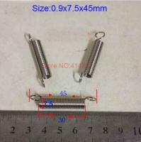 【LZ】 20pcs/lot  0.9x7.5x45mm  0.9mm wire Carbon steel with Nickel extension tension spring springs