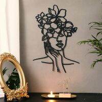 Minimalist Female Body Wire Art Decor Abstract Metal Woman Shape Wall Decor