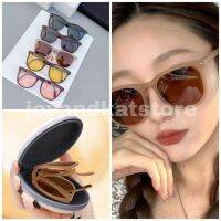 （A VOGUE）❐ↂ✙ Set with Case Foldable fashion sunglasses / 2022 UV400 set protective eyeglasses