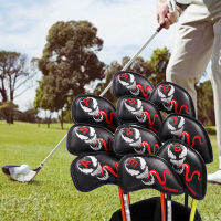 Flameer 10x กอล์ฟเหล็กครอบคลุม Headcover คลับ Multicolor กันน้ำป้องกัน