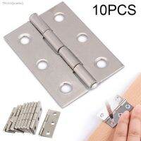 ▧▦℡ 10Pcs Hardware Stainless Steel Hinges Door Connector Drawer 6 Mounting Holes For Furniture Bookcase Window Cabinet Door Fitting