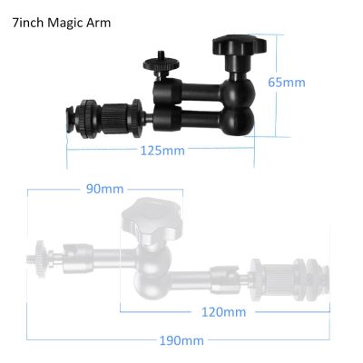 7 11 Inch Articulating Magic Arm Wall Mount Super Clamp Holder Stand for Photography Props Camera Photo Studio Accessories