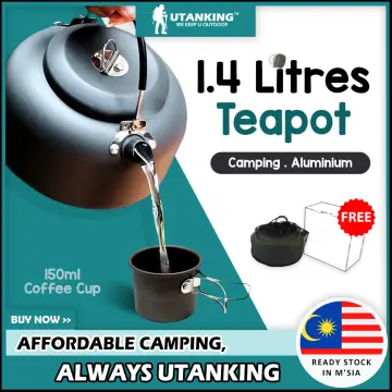 0.8L/1.4L Outdoor Lightweight Aluminum Camping Teapot Boil Water Kettle  Coffee Pot Outdoor Kettle for Camping Hiking Backpacking - AliExpress