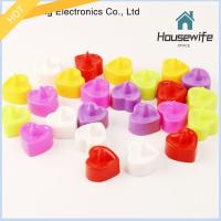 HOUSEWIFE SPACE 24pcs Flameless เทียนทีไลท์ LED รูปหัวใจ พลาสติกทำจากพลาสติก อุปกรณ์อิเล็กทรอนิกส์อิเล็กทรอนิกส์ ทีไลท์ส์ สร้างสรรค์และสร้างสรรค์ ริบหรี่ตาม เทียน LED ไร้เปลวไฟ บ้านในบ้าน