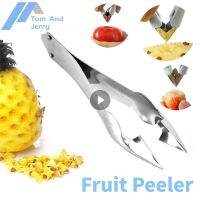 สับปะรด Corer Slicer เครื่องตัดสับปะรด Eye Remover คลิปสตรอเบอร์รี่ Huller ผลไม้ Peeler มีดครัวสแตนเลส Gadgets