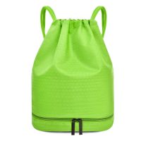 Drawstring Swimming Backpack Dry Wet Separated Sport Bag Waterproof Gym Rucksack W8EE