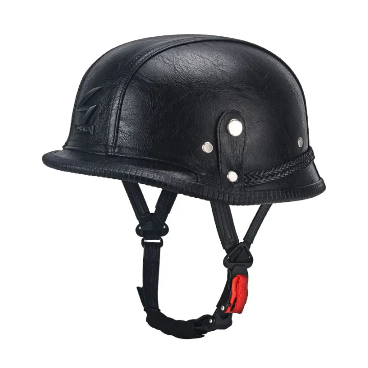 [COD] Personality R Biker's Half Helmet Men's Harley Motorcycle Helmet