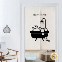 Fashion 2023 Nordic Modern Creative Cartoon Curtain Custom Ins Style Partition Curtain Short Curtain Bedroom Bathroom Mens and Womens Toilets Half Curtain