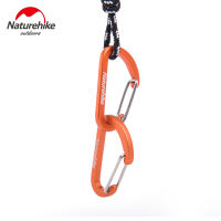 Naturehike D-รูปจี้หัวเข็มขัดพวงกุญแจ4CmอลูมินัมHook NH15A004-H (2PCS)