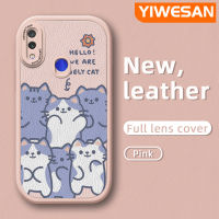 YIWESAN เคสสำหรับ Xiaomi Redmi โน๊ต7,Note 7S Note 7 Pro Note 8T Note 8T Note 8 Pro เคสการ์ตูนน่ารักดีไซน์ใหม่แมวเคสใส่โทรศัพท์หนังซิลิโคนนิ่มเคสมือถือกันกระแทกป้องกันการตกพร้อมเคสป้องกันกล้องเลนส์คลุมทั้งหมด