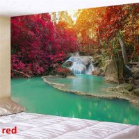 ┅ Tapestry Wall Decor Natural Scenery Background Cloth Room Decor Home Cloth Bedroom Beach Landscape Room Decoration Mural Tapiz
