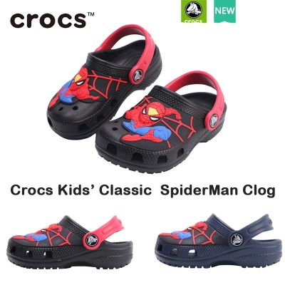 crocs เด็ก รองเท้าแตะ crocs I AM SpiderMan รองเท้าเดินชายหาดเด็ก  สไตล์คลาสสิก สําหรับเด็ก 207073