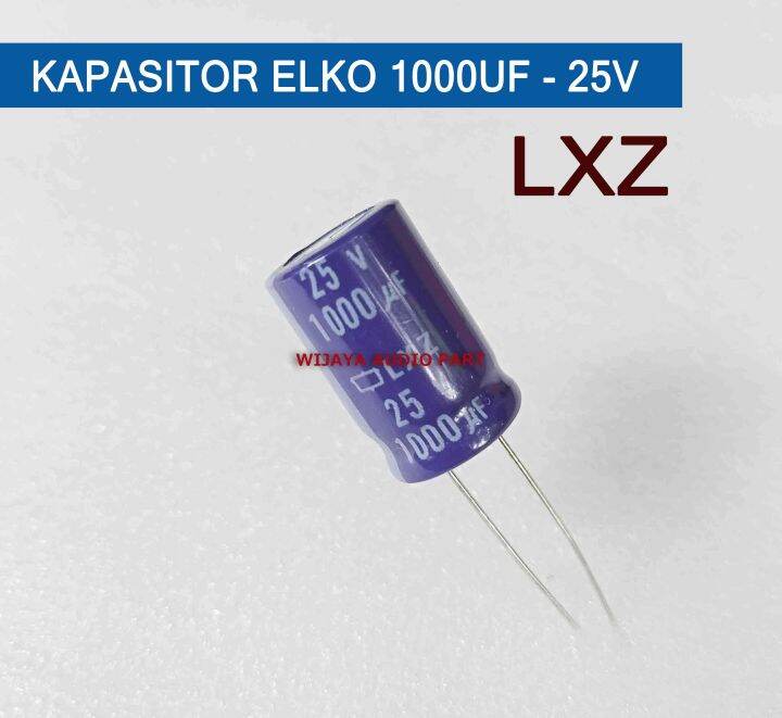 5 Stück Elko Kondensator 1000uF 25V FC Serie - Low Impedance D12.5xL20mm