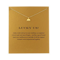 Womens Lucky Us Elephant Reminder Necklace