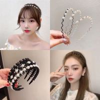 Lucky spring ที่คาดผมเกาหลี ที่คาดผมไข่มุก ที่คาดผมประดับมุก Korean headband pearl rhinestones headband womens hair band