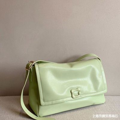 MLBˉ Official NY Nanfeng Green Light Forest Tote Bag Female New Casual Commuter Big Bag Simple Temperament One Shoulder Messenger Bag