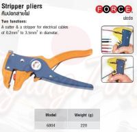 FORCE คีมปอกสายไฟ Stripper pliers Model 6804