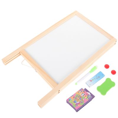 Desk Top Decor Reusable Answer Drawing Kids Blackboard Children Whiteboard Small Chalk Wooden Multi-function Student