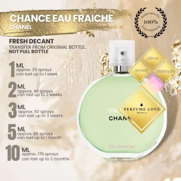 Chanel Chance Eau Fraiche body mist spray for women 100 ml - VMD parfumerie  - drogerie