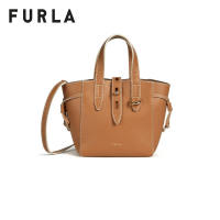 FURLA กระเป๋าสะพายผู้หญิง รุ่น NET MINI TOTE MIELE+PERGAMENA c/c