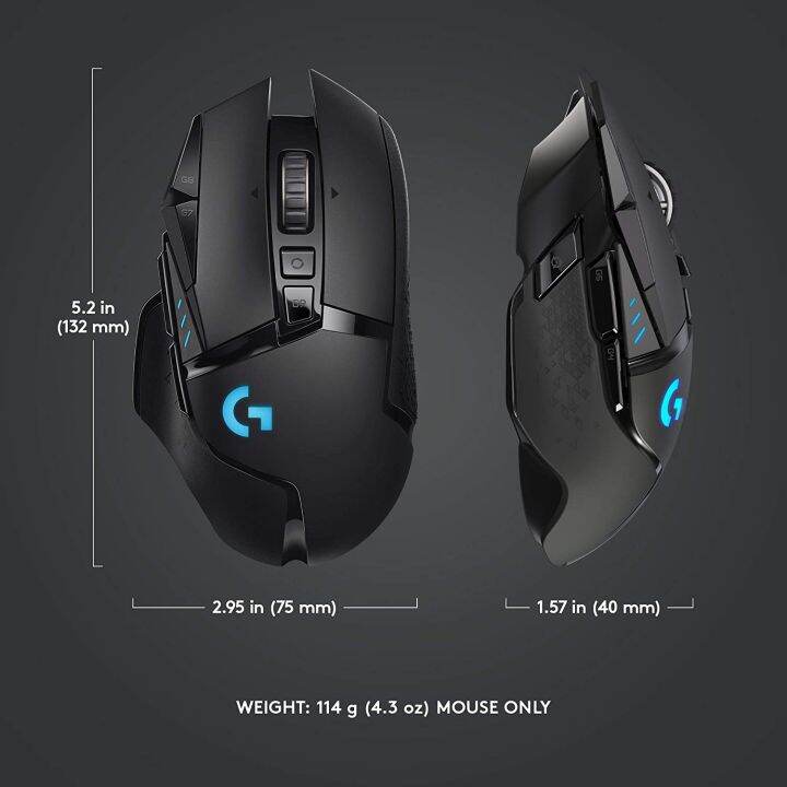 logitech-g502-lightspeed-wireless-gaming-mouse-genuine-เม้าส์สำหรับเล่นเกมส์-ของแท้-ประกันศูนย์-2ปี