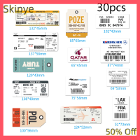 Skinye สติกเกอร์ติดกระเป๋าถือเดินทางจักรยาน30ชิ้นน่ารัก,สติ๊กเกอร์กราฟฟิตีตั๋วเครื่องบินบัตรผ่านขึ้นเครื่องแบบ DIY พร้อมส่ง