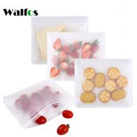 【CW】☌۞◑  Silicone Food Storage Containers Leakproof Reusable Up Zip Shut Cup