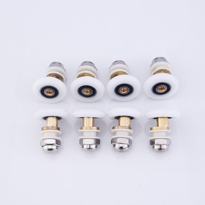 4pc-8pc-set-20-23-25-27mm-brass-nylon-single-partiality-runner-wheel-pulley-door-rollers-sliding-doors-shower-cabin-accessories