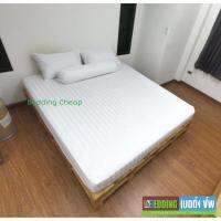 Bedding Cheap ชุดผ้าปูที่นอน สีล้วนลายริ้ว 6,5ฟุต 5ชิ้น และ 3.5ฟุต 3ชื้น ไม่รวมผ้าห่ม