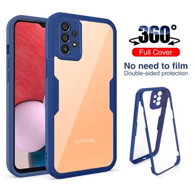 「Enjoy electronic」 Front Back Transparent Phone Cover For Samsung Galaxy A13 4G Case For Samsung A 13 13a Samsun A13 4G 360 Full Cover Protect Case