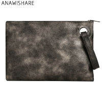 ANAWISHARE Designer Women Leather Handbags Day Clutches Bag Envelope Ladies Evening Party Bag High Quality Bolsas Feminina Wmh66