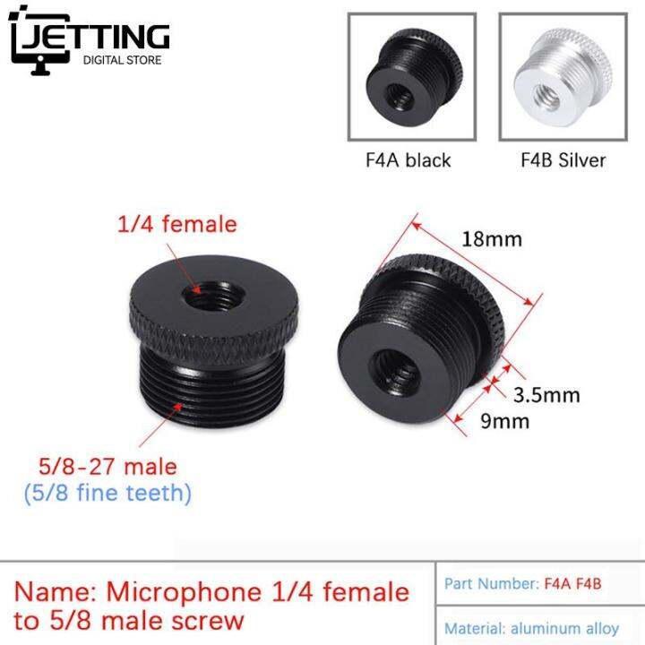 Mic Stand Adapter 1/4 To 5/8 3/8 To 5/8 Female To Male Screw Thread