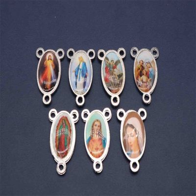 【CW】✢  Catholic necklace rosary bracelet medallion accessories. Many Christ icon triangle medal
